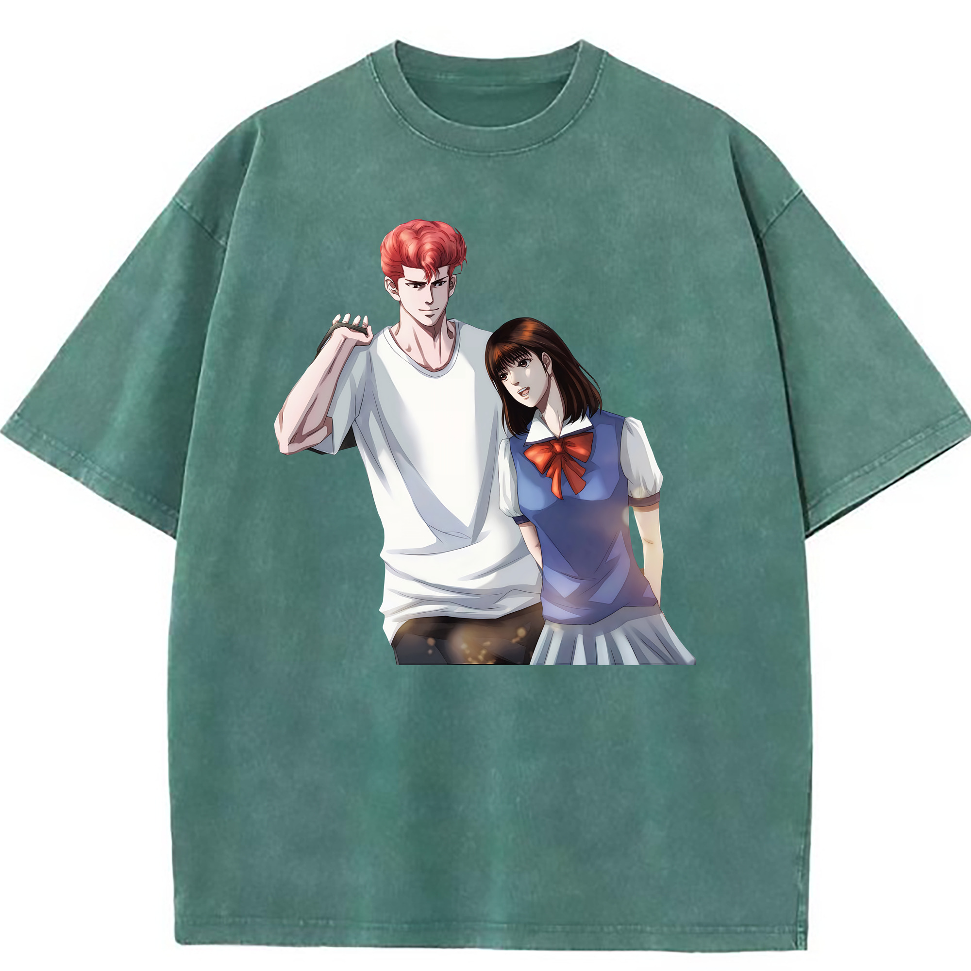 （画像用） SLAM DUNK／スラムダンク 綿100% ヴィンテージ風 半袖Tシャツ（フロントプリント）